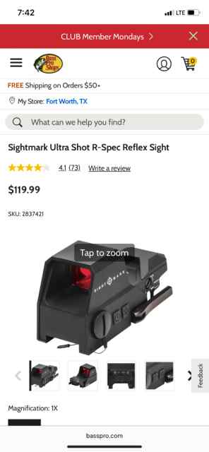 Sightmark red dot and sig red dot 