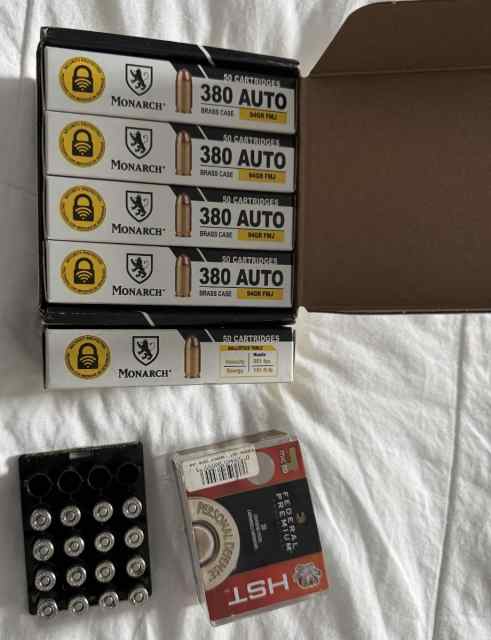 .380 ACP ammunition lot – 266 rounds total