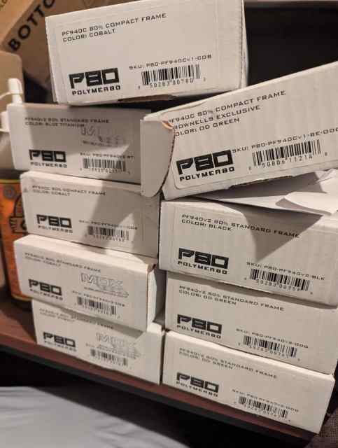 Original p80 Polymer 80 kits with Rails, Jig, etc