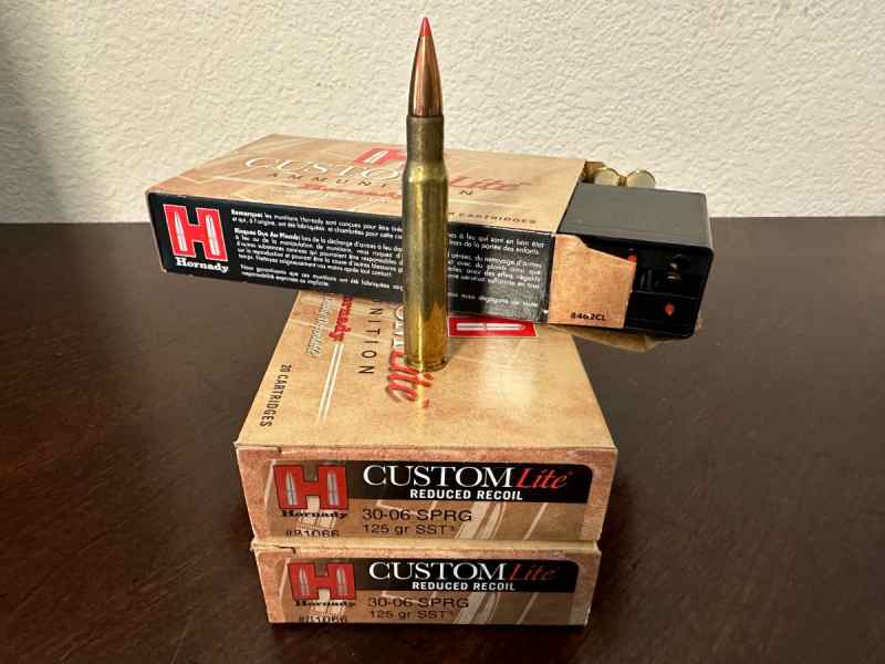 (3) Hornady 30-06 125gr SST Custom Lite 1/2 Price!