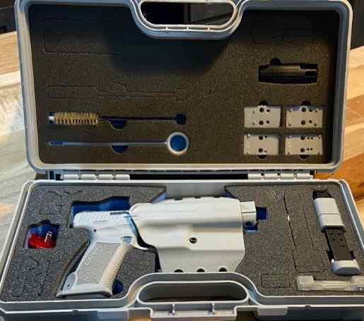 WHITE Canik 9mm Semi Auto Pistol  