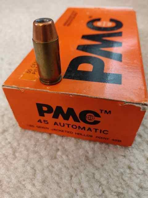 45 acp, 185 Gr jhp