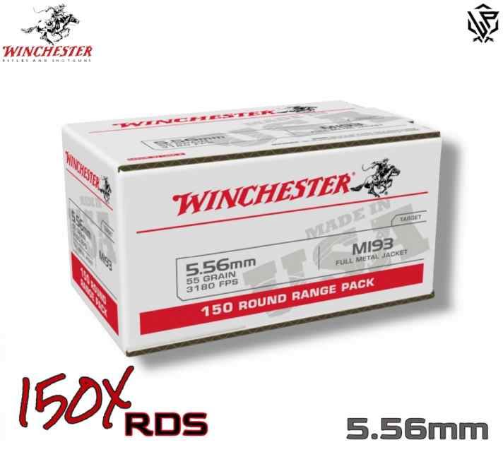 Winchester 5.56 NATO 55-Grain FMJ - 150Rds 