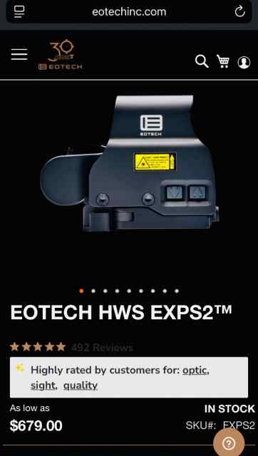 EOTECH HWS EXPS2