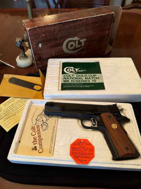 Colt Gold Cup series 70- 1978- new in box w/papers