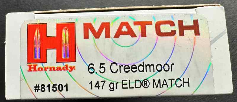 Hornady ELD Match 6.5CM 