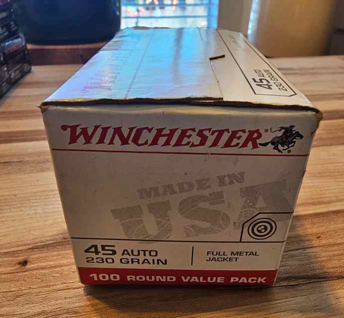 45 Auto - Winchester 230Gr FMJ