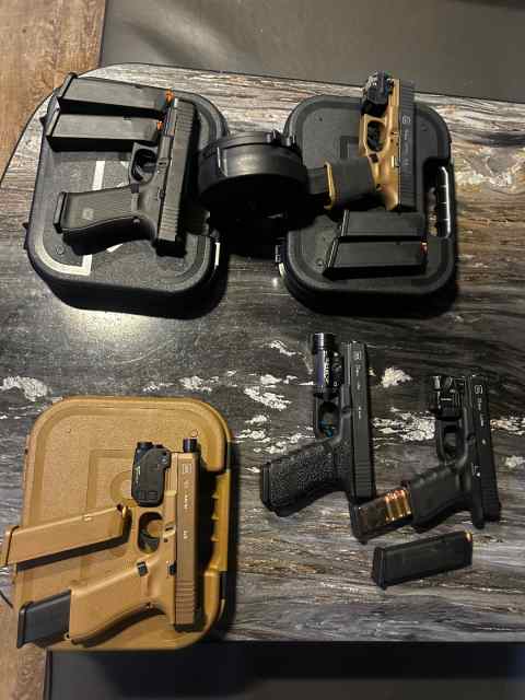 Glock 19, Glock 19x, Glock 47, Glock 21, Glock 23