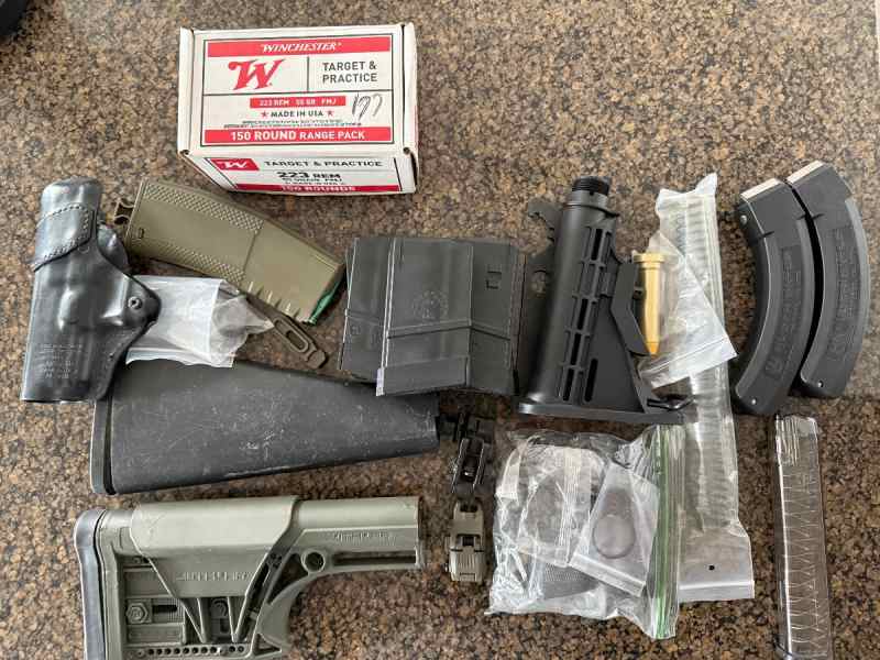 Misc AR Parts, 223 Ammo, Mags