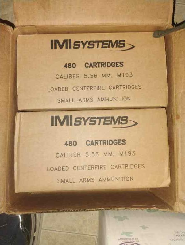 960 rounds of IMI nato xm 193 55gr 
