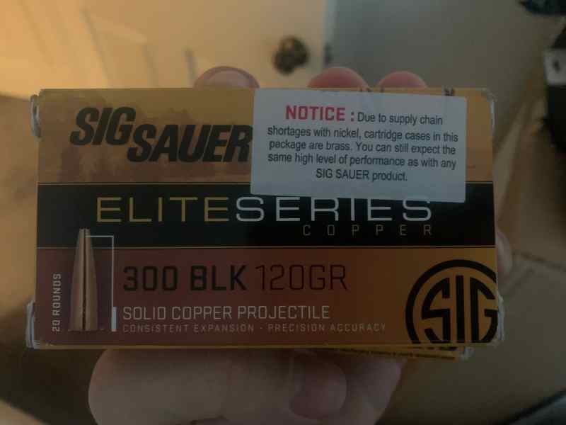 Sig Sauer 300 Blackout 120g Elite Series 