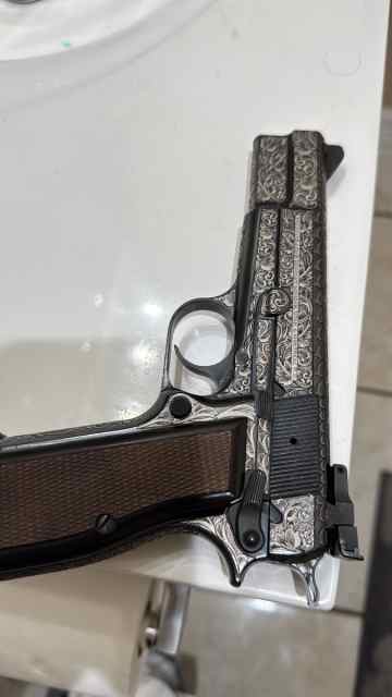 Engraved browning hi power 9mm