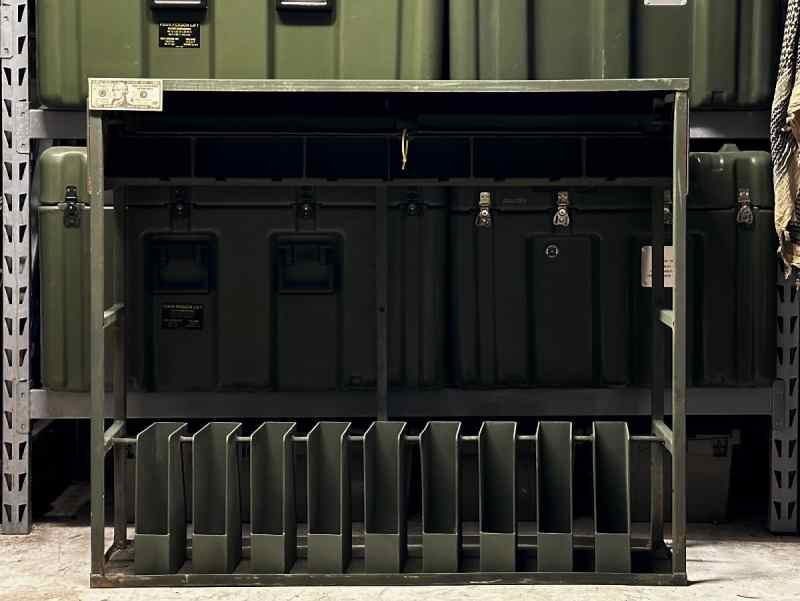 MILITARY M13 M29 WEAPONS STORAGE RACK