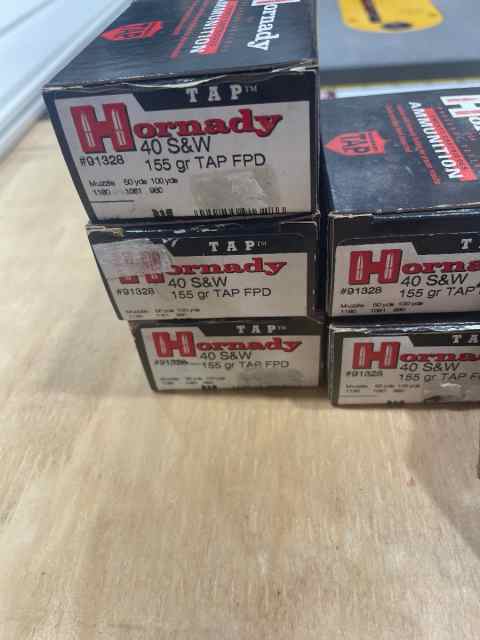 Hornady .40 S&amp;W TAP 155gr HP FPD 20rd 
