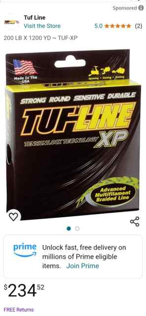 Tuf Line XP Solid Braid