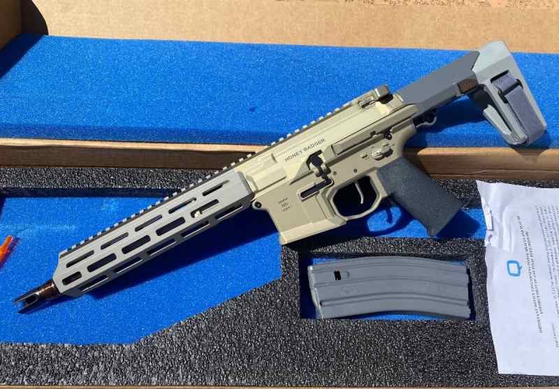 New Q Honey Badger Pistol 5.56