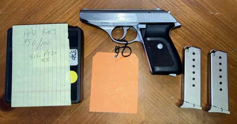 Sig Sauer P230SL .380 ACP SS Pistol w/ 2 Mags