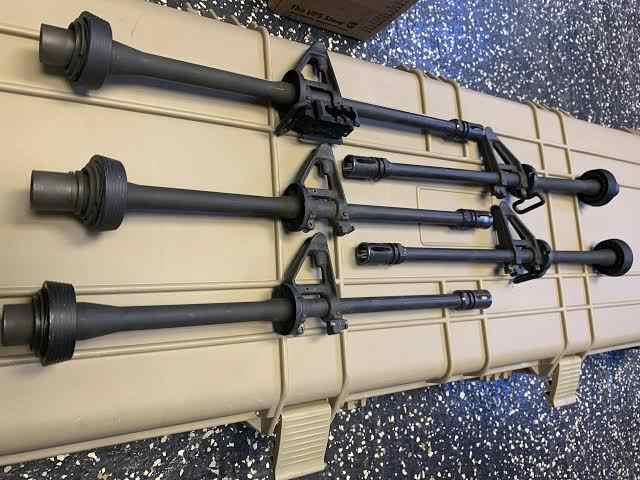 AR barrel with front sight base 