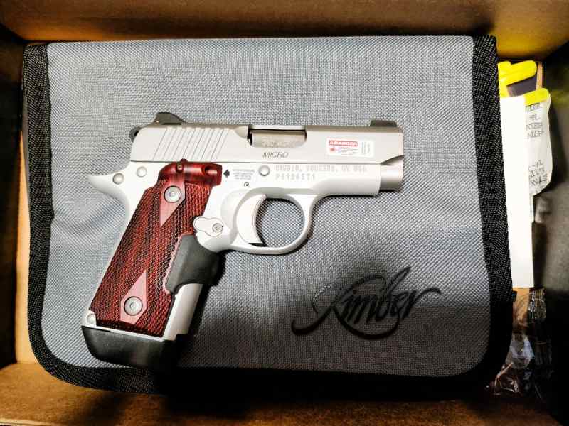 KIMBER MICRO 380 W/CTC GRIPS UNFIRED $700