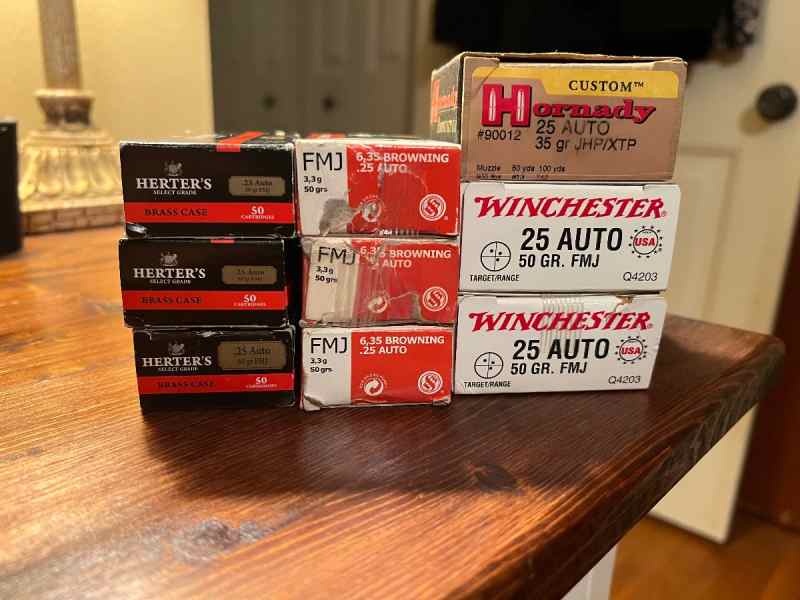 25 auto ( 396 rounds)