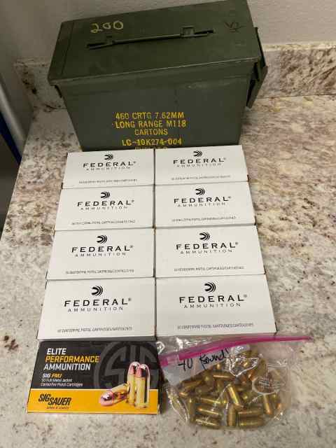 440 Rounds Federal .45 &amp; 50 rounds Sig .45 