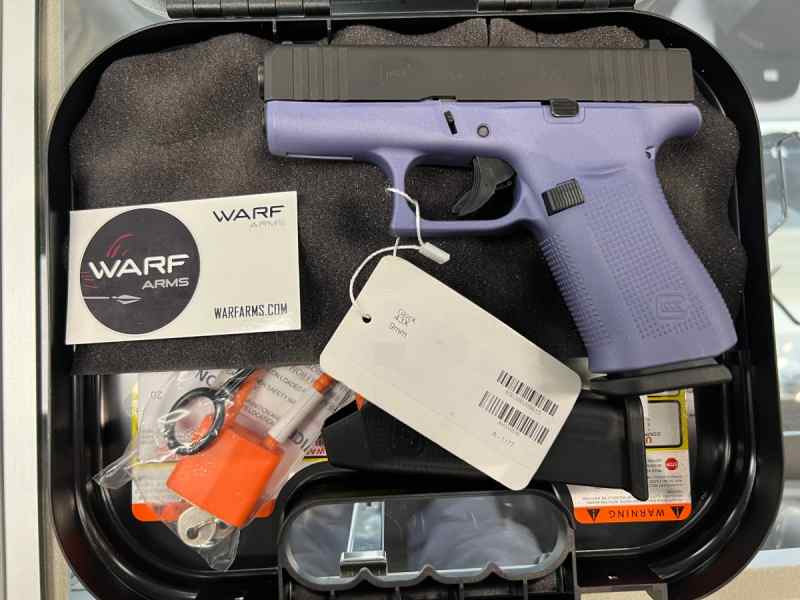 GLOCK 43X PURPLE 9MM (WARF ARMS)