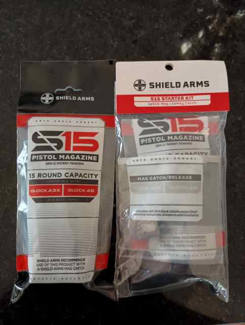 New Shield Arms Glock 43x Mags