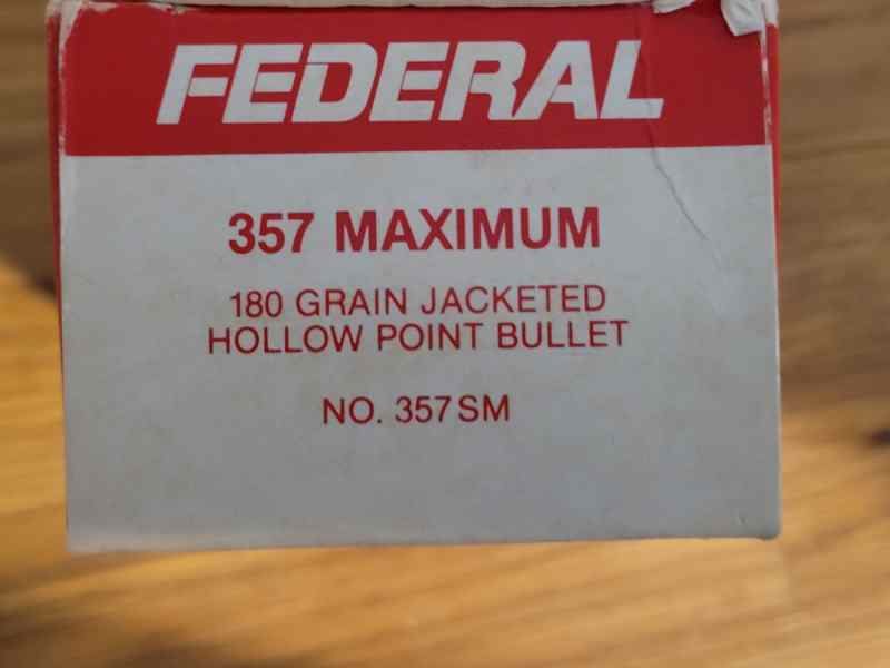 357 Maximum 180 gr Jacketed Hollow Point Federal