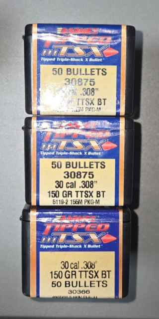 Misc .308 / 7.62mm bullets near Royse City
