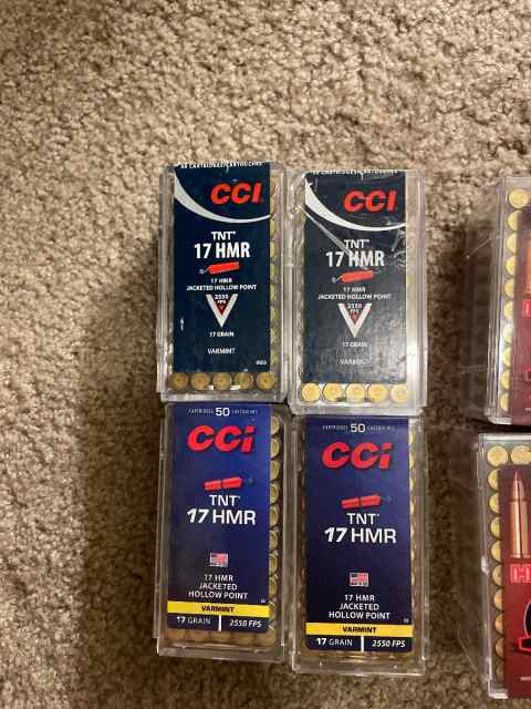 .17HMR AMMO 155O Rounds