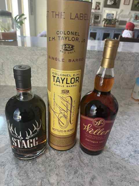 Bourbon Stagg Weller 107 EH single trade for guns 