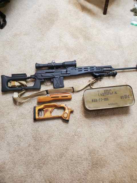 Draganov / PSL with bulk ammo, scope, accessories 