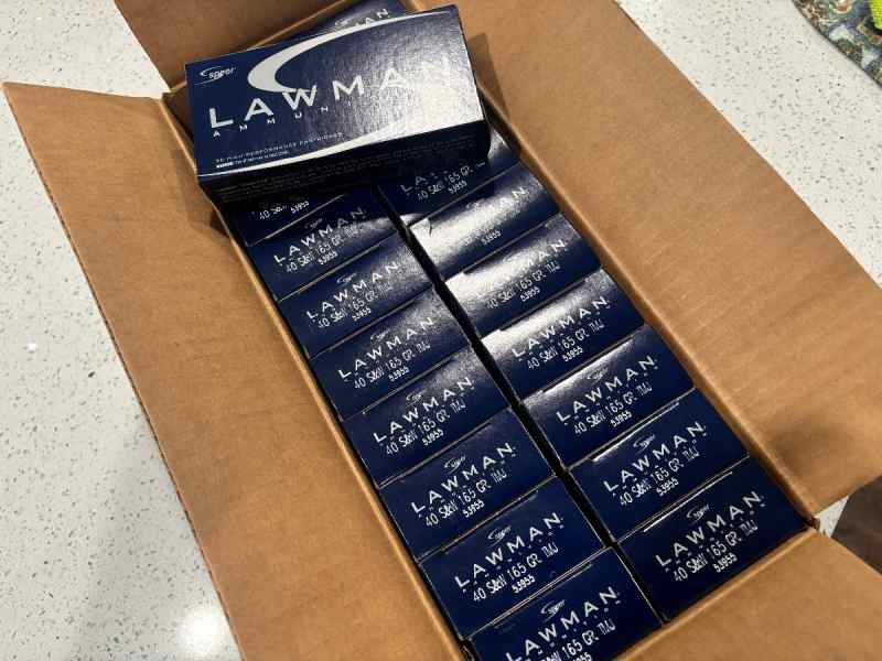 Speer Lawman 40 s&amp;w 165gr 1000rds