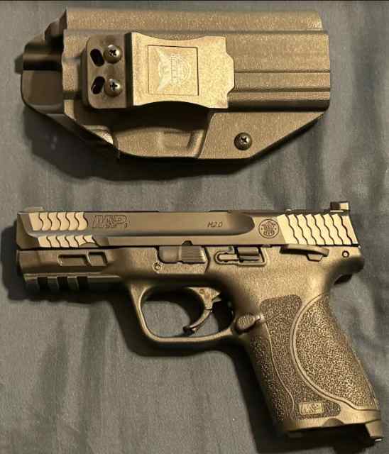 M&amp;P 4IN COMPACT 9MM OPTIC READY W/ NIGHT SIGHTS HO