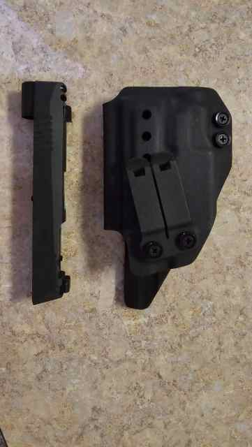 STRIPPED P365 Comp Slide, Barrel, and IWB Holster