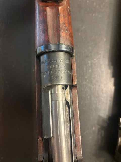 Mauser and a Lee Enfield 