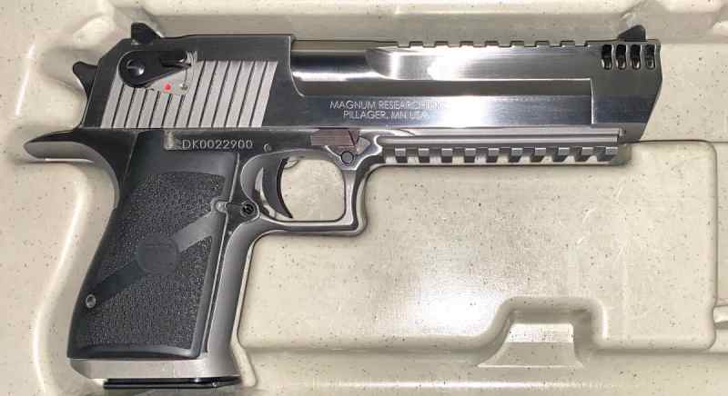 Desert Eagle Pistol, Stainless w/ Integral Muzzle 