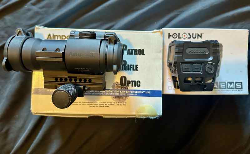 FS: AIMPOINT/HOLOSUN OPTICS, GEISSELE SUPER C/H