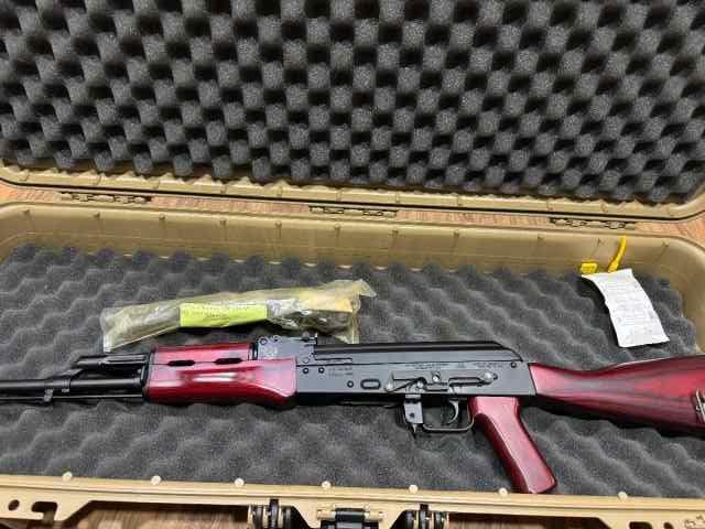 Polish imported wbp fox ak47 red wood furniture 