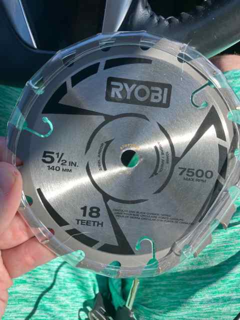 Ryobi 5 1/2” 140mm 18 teeth 7500RPM CIRCULAR blade