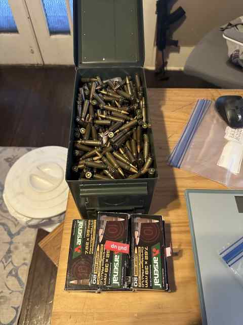 540 rds lots of Arsenal 7.62x39 