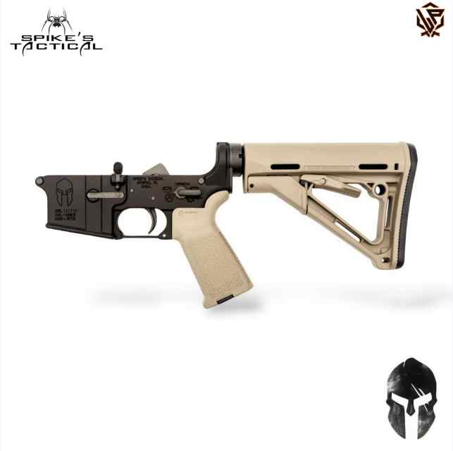 Spike’s Tactical Spartan Lower Receiver - Complete - FDE