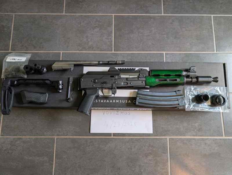 Zastava M85 with accessories