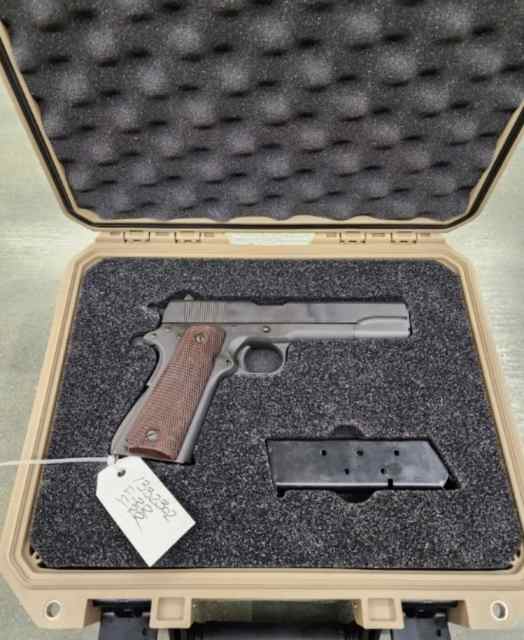 WWII 1911 Remington Rand CMP Service Grade .45 ACP