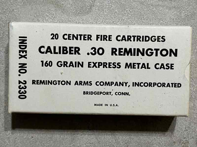 M2 Ball, M2 Ball MATCH, .30 Remington, .30 Carbin