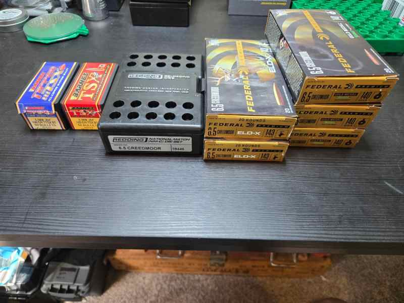 Federal Gold 6.5 CREEDMOOR FACTORY AMMO+ RELOADING