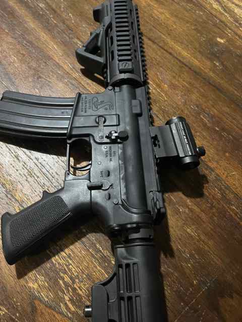 Bushmaster AR w/ primary arms red dot