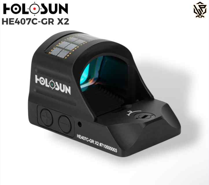 Holosun HE407C-GR-X2 Elite Green Dot Sight - 2 MOA