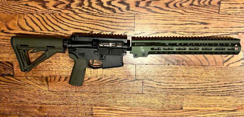 CMT ambi lower complete with upper, lwrc bcg, geis