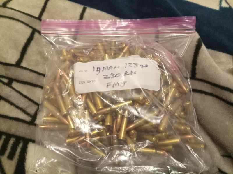 230 RDS Igman 7.62x39 123gr FMJ brass cased ammo